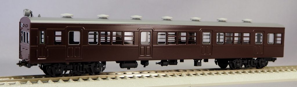 エンドウ 国鉄モハ72系クモハ73奇数向き（M準）真鍮製 スケール：1/80 レール幅16.5mmゲージ（HOゲージ） 鉄道模型 HOゲージ 1⁄80 25-1 クモハ73 600台 奇数 車体キット